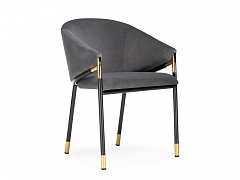 Molton gray / black/ gold Стул на металлокаркасе - фото №1, Woodville16424
