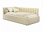 Мягкая кровать Milena 900 беж с подъемным механизмом и матрасом PROMO B COCOS, велюр - миниатюра