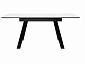 Стол DikLine SKL140 Керамика Белый мрамор/подстолье черное/опоры черные (2 уп.) - фото №3