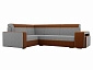 Угловой диван Мустанг с двумя пуфами Левый - фото №3