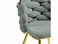 на металлокаркасе Rendi light gray / gold Стул на металлокаркасе - фото №9