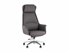 Кресло руководителя STOOL GROUP TopChairs Viking New серый - фото №1