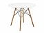 Table 90 white / wood Стол деревянный, массив бука - миниатюра