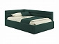 Мягкая кровать Aura 1200 изумруд с подъемным механизмом - фото №2