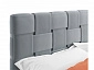 Мягкая кровать Tiffany 1600 серая с подъемным механизмом с матрасом PROMO B COCOS - фото №3