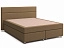 Кровать с матрасом и зависимым пружинным блоком Марта (160х200) Box Spring, рогожка - миниатюра