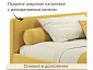 Мягкая кровать-тахта Kapri 1200 желтая c подъемным механизмом - фото №7