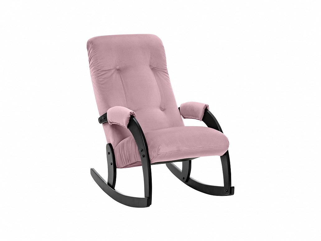 Кресло-качалка Модель 67 Венге, ткань V 11 - фото №1