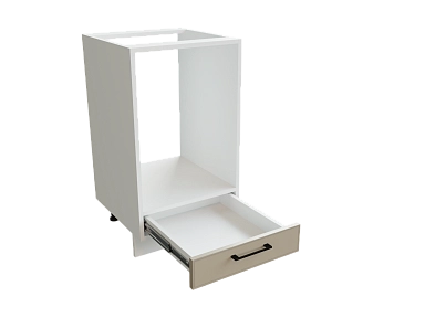 Шкаф НД450 под духовку Мемфис БЕЛ/АТЛ/СЕР ФД450 - фото №1, 888_ММК-00015737