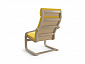 Кресло Тириль желтое / натуральное - фото №5