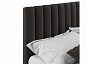 Мягкая кровать с тумбами Olivia 1600 шоколад с подъемным механизмом - фото №6