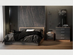 Модульная спальня Мартина, композиция 3 (Дуб крафт/ Графит) - фото №1, mdmMF-1205461655
