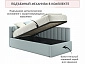 Мягкая кровать Milena 900 мята пастель с подъемным механизмом и матрасом ГОСТ - фото №5