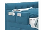 Односпальная кровать-тахта Afelia с ящиками и бортиком 900 синяя с ортопедическим основанием - фото №10