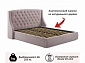 Мягкая кровать "Stefani" 1800 лиловая с ортопедическим основанием - фото №4