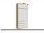 Челси Шкаф 1200 + антресоль 1200 (Графит, Графит), ЛДСП - миниатюра