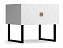 Тумба прикроватная Марсель (Глянец белый, Белый), ЛДСП - миниатюра
