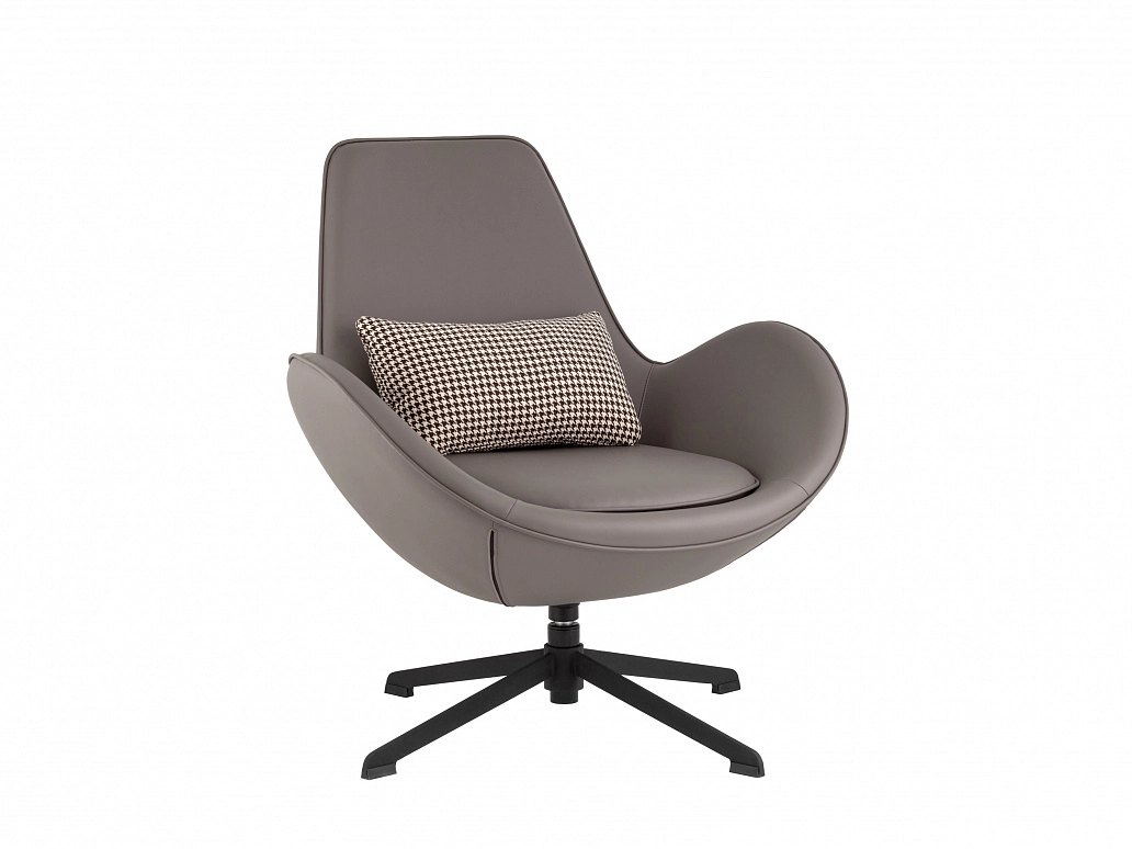 Кресло TopChairs Ostra, серый - фото №1