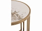 Стол журнальный STOOL GROUP Алиада 55*55 Светлая керамика/шампань  - фото №4
