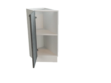 Шкаф НТ300 с 1-ой дверью Хелмер БЕЛ/БЕТОН Ф20 - фото №1, 888_ММК-00002454