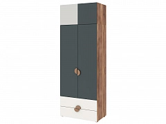 Шкаф 2-х дверный с ящиками и антресолью Тризиль 3 - фото №1, 5500100030291