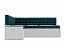 Кухонный угловой диван Ганновер Левый (195х112), вельвет бархатного типа - миниатюра
