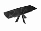 Стол DikLine SFU120 стекло черное мрамор глянец/подстолье черное/опоры черные (2 уп.) - фото №8