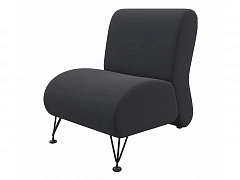 Мягкое дизайнерское кресло Pati темный - фото №1