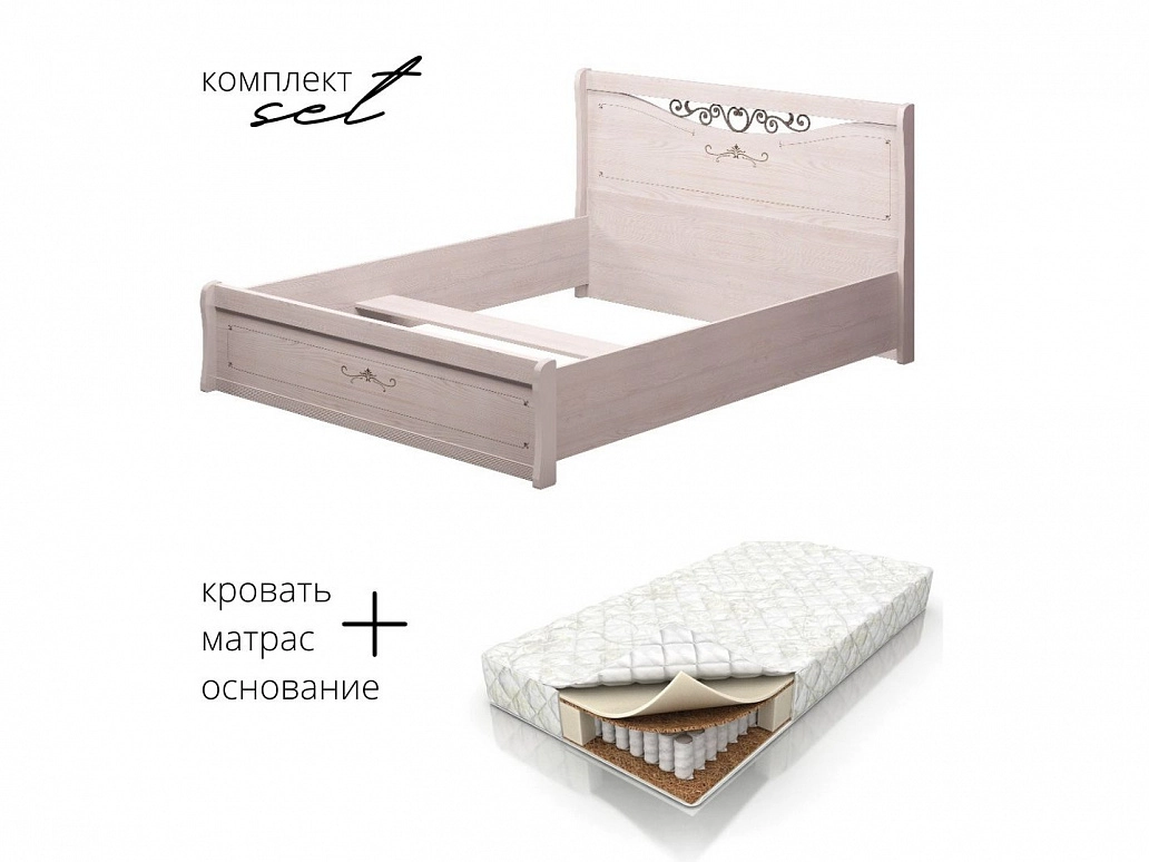 Кровать Афродита 20 140х200 с матрасом BS в комплекте - фото №1