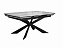 Стол DikLine KM160 мрамор С31 (керамика серая глянец)/опоры черные,  - миниатюра