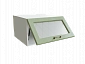 Шкаф ВГ610 верхний горизонтальный со стеклом Ницца БЕЛ/ДУБ/ОЛИВ Ф86 - фото №3