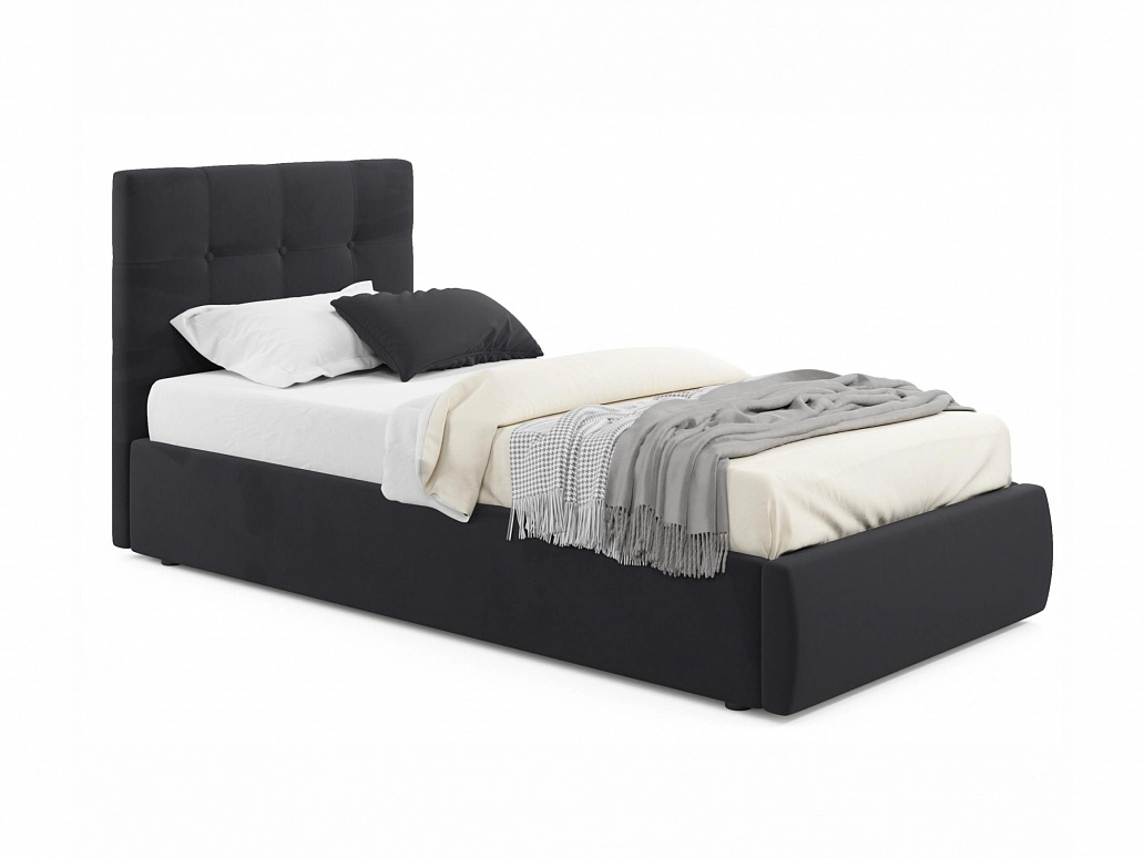 Мягкая кровать Selesta 900 темная с подъем.механизмом - фото №1