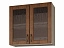 Шкаф-витрина с сушками двухдверный Николь 80 см, КДСП - миниатюра