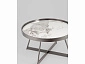 Журнальный столик STOOL GROUP STOOL GROUP Гера 80*80 Белая керамика, сталь тёмный хром - фото №4