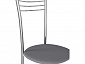 Комплект стульев Кассия (4 шт), хром рогожка серая - фото №4