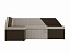 Кухонный угловой диван Дуглас Левый, рогожка, микровельвет - миниатюра