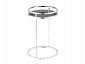 Журнальный столик STOOL GROUP STOOL GROUP Гестия 41*60 Стекло черное, сталь серебро  - фото №2