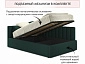 Мягкая кровать Milena 1200 изумруд с подъемным механизмом - фото №4