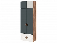 Шкаф 2-х дверный с ящиками и антресолью Тризиль 2 - фото №1, 5500100030290