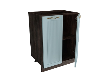 Шкаф Н600 с 2-мя дверцами Моцарт ДБК/НЕБ/ГОЛБ Ф40 - фото №1, 888_ММК-00038860