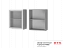 6В2 Шкаф настенный 1-дверный со стеклом Монро, МДФ - миниатюра