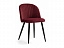Gabi 1 wine red / black Стул на металлокаркасе, велюр - миниатюра
