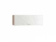 Шкаф настенный 900 с горизонтальной дверью Скайлайн, белый - фото №1, 5597780