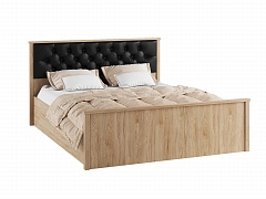 Кровать с настилом ДСП Модена МКР-2 160х200, гикори рокфорд - фото №1