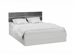 Кровать с настилом ДСП Теана 160х200, ясень анкор светлый - фото №1