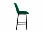 Седа велюр зеленый / черный Барный стул - фото №5