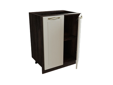 Шкаф Н600 с 2-мя дверцами Моцарт ДБК/КВАРЦ ГРЕЙ Ф40 - фото №1, 888_ММК-00001932