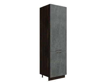 Шкаф П600 с 2-мя дверцами Хелмер ДБК/БЕТОН Ф46 - фото №1, 888_ММК-00002529