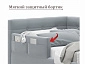 Односпальная кровать-тахта Bonna 900 с защитным бортиком серая и подъемным механизмом - фото №5