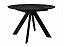 Стол DikLine SKC110 d1100 Керамика Черный мрамор/подстолье черное/опоры черные,  - миниатюра
